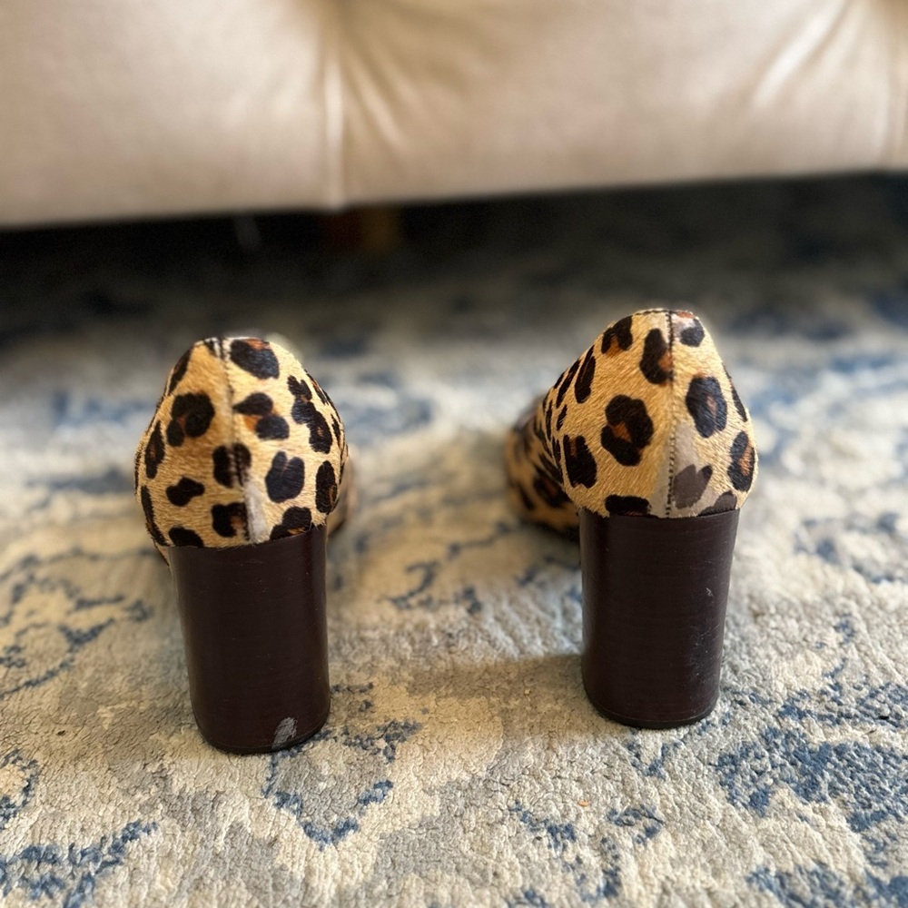 Tory Burch Leopard Print Block Heels - Picture 3 of 5